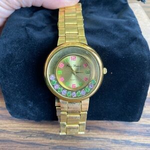 Peire Bernie ~ Japanese Quartz Movement ~ Easy Reader ~ Gold, Pink, Green